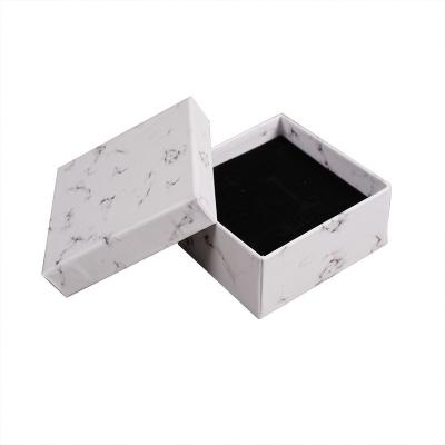 China Marbled Small Jewelry Gift Box For Earrings Ring Necklace Bracelet for sale