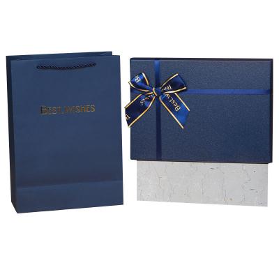 China Rectangular Blue Paper Box customzie 19*13*6cm 20*18*8cm 29*21*9cm for sale