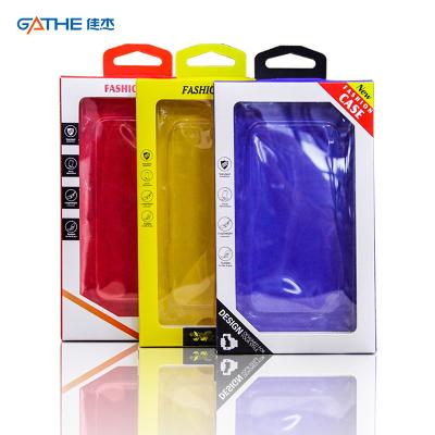 China Customize Pantone Mobile Case Packaging Box Transparent Display for sale