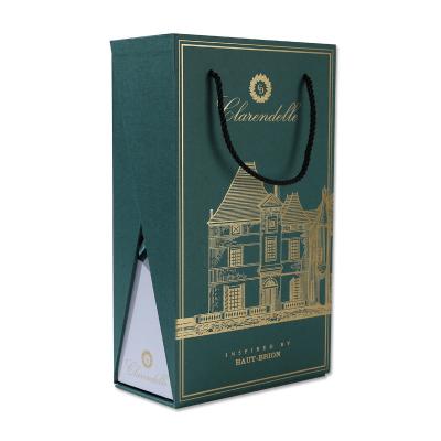 China Double Door Cardboard Gift Packaging Box For Alcohol Wine Champagne for sale