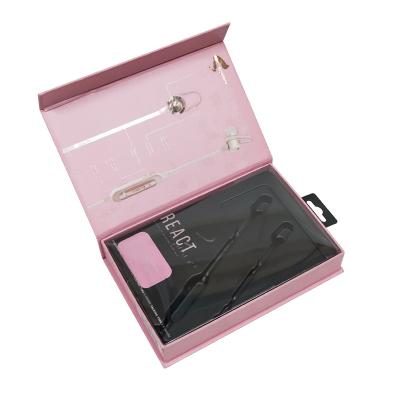 China Custom Color Earphone Gift Packaging Box With Blister Display Window for sale