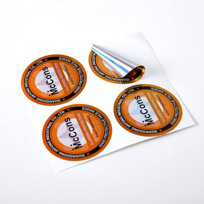 China Custom Made Business Round Sticker Labelsr CMYK 4 Color Offset Printing for sale