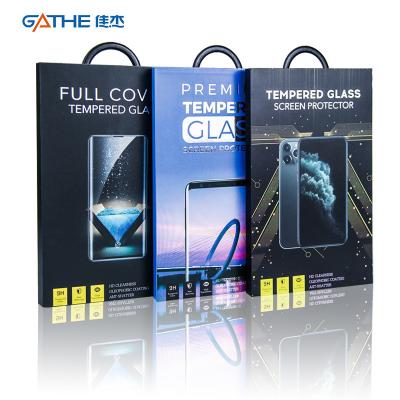 China Colorful Electronic Screen Protector Packaging Box With Handle for sale