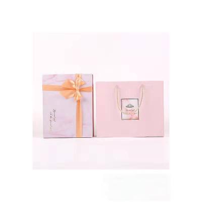 China Pink Marble Cardboard Gift Packaging Box For Underwear Bra Makeup Lid for sale
