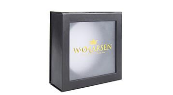 Китай Коробка изготовленный на заказ цвет CMYK черного подарка картона упаковывая и Pantone продается