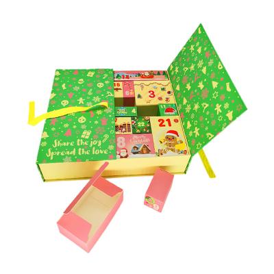 China Pantone Color Christmas Gift Box Countdown Calendar Advent Blind Box for sale