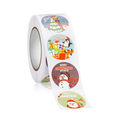 China Rolo decorativo autoadesivo da etiqueta da etiqueta das etiquetas populares do presente do Natal à venda