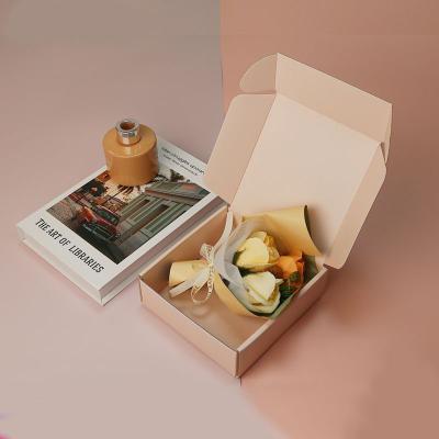 China Pequena caixa de presente de papel corrugado de arte Roupas de bebê Embalagem Caixa de cartão Mailers à venda