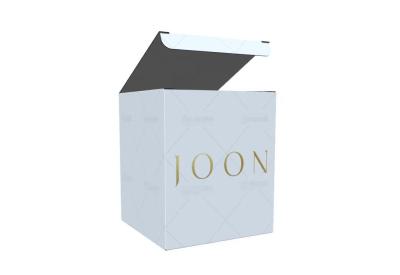 China Caixa de papel ondulado branco de três camadas, caixa de velas personalizada, caixa de correio à venda