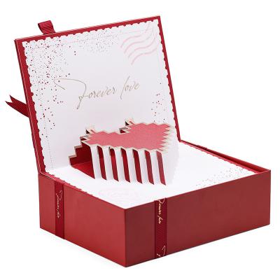 China Cardboard Paper Gift Box Romantic Valentine'S Day Jewelry Box for sale