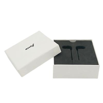 China Embalagem eletrônica de alta qualidade para fones de ouvido em branco Embalagem em papel Caixa Logotipo personalizado à venda