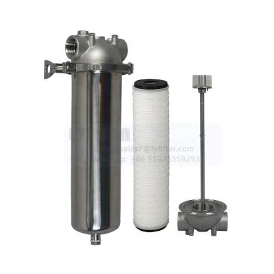 China Chemical Filtration Polished SS316 150Psi Single Cartridge Filter Housing for sale