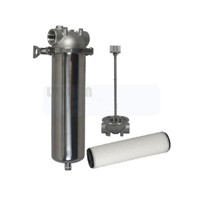 China Del agua tratamiento 2m m pre 30 40 cárter del filtro del RO de la pulgada SS316L en venta