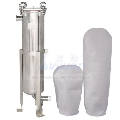 China 5 Microns 304 Bag Filter Housings Stainless Steel For Water Liquid Treatment System for sale