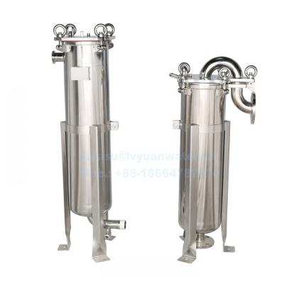 China 150 200 Micron 180*810mm SS316L Single Bag Filter Housings for sale