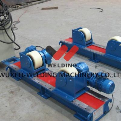 China Manual Control Welding Pipe Turning Rolls 40 Ton Lead Screw Adjustable Rotator for sale