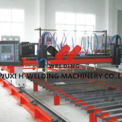 China Tipo vermelho trilho 120m/Min do pórtico da máquina de corte do CNC do plasma da chama do CNC 9 + 2 de 15m à venda