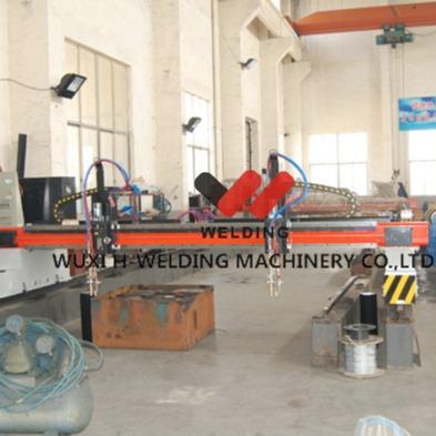 China Vertical CNC Flame Plasma Cutting Machine With 150mm Cutting Torch for sale