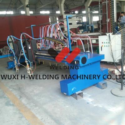 China Aluminum CNC Plasma And Flame Cutting Machine With Nine Strip Cutting Torches for sale