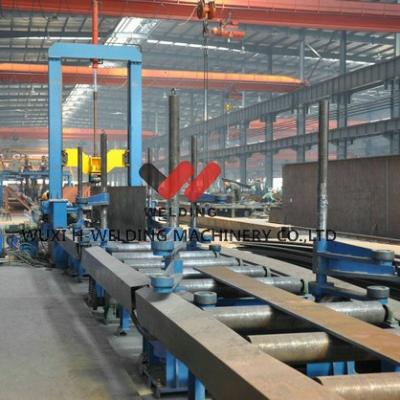 China Línea del haz de la máquina H de la asamblea del haz del motor servo H automática para la estructura de acero en venta
