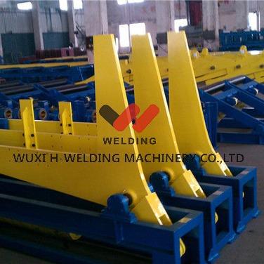 China 90 Degree Hydraulic Overturning Rack H Beam Welding Line Production Line for sale
