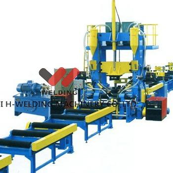 中国 溶接するTのビームI型梁Hのビーム生産ライン機械をまっすぐにする 販売のため