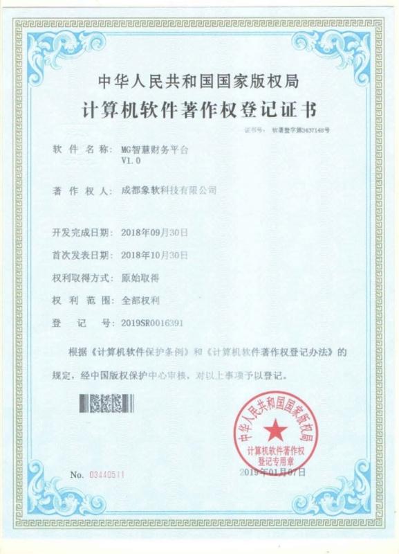 Software copyright - Chengdu Xiangdao Technology Co., Ltd.