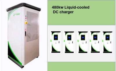 China 480KW Liquid Cooled EV DC fast Charging Station With 7 Inch Color Touch Screen CCS2 EV Charger for sale