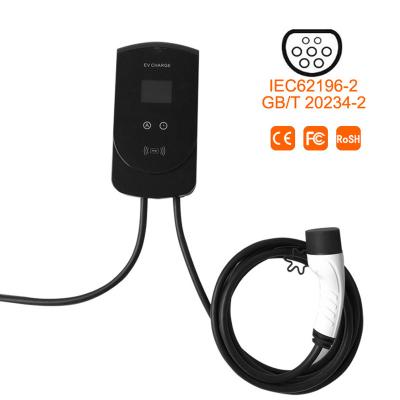 China 22KW Wallbox Electric Car Charger GB/T 32 Amp Level 2 for sale