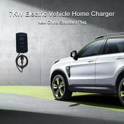 China Wallbox GB/T 7KW 16A Electric Vehicle Home Charger Type 2 Car Charger for sale