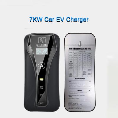 China cE Electric Car AC Charger 7KW Car EV Charger 32A 24A 16A 8A Adjustable for sale