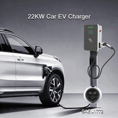 China WIFI OCPP1.6 Electric Vehicle Home Charging Station 32A 3 Phase 22KW EV Charger for sale