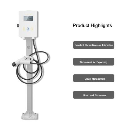 China SAE J1772 Certified Home Electric Vehicle Charger With RS485 Communication Interface for sale