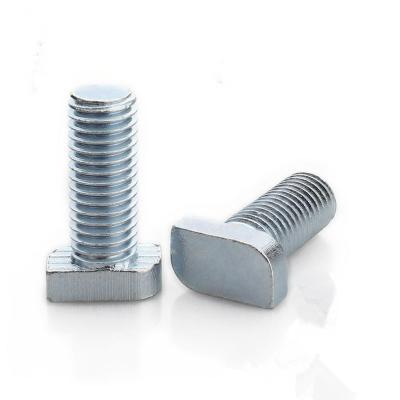 China Grade 8.8 M16 SAE GRADE 5 1/2 Inch full threaded  T Head Bolt Zinc Plated for sale