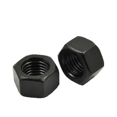 China Quenched And Tempered Carbon Black Heavy Hex Nut Steel ASTM A194 Grade 2HM for sale