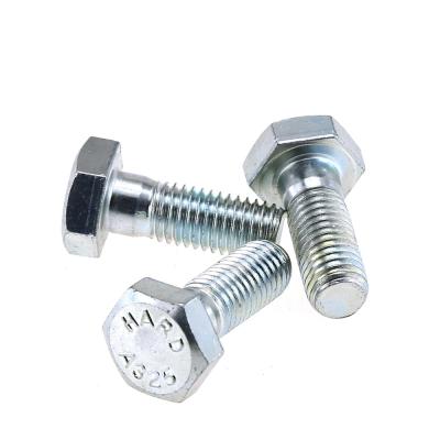 China M10 ASTM A325M Grade 8.8 High Strength Stainless Steel Bolts Zinc Plated for sale