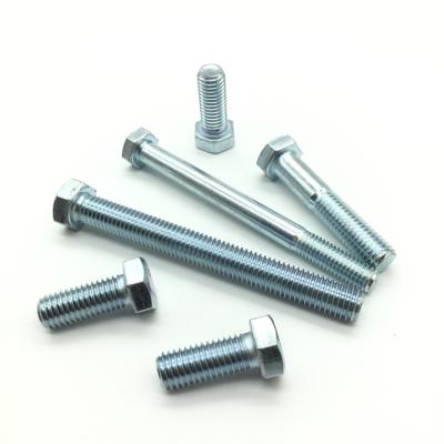 China ASME/ANSI B 18.2.1 SAE J429 Grade 5 Hex Head Bolts Fully Threaded Zinc Plated for sale