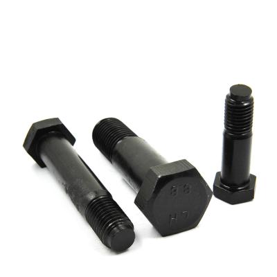 China Grade 4.8 Black Partial Thread Hex Head Bolts ISO 4014 for sale
