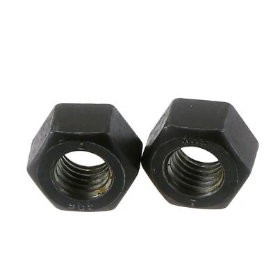 China High Tensile Carbon Steel 5/8 Inch Black Heavy Hex Nut A563 Grade B for sale