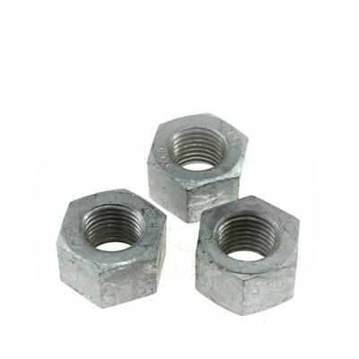 China High Strength Tempered Steel HDG 3/4 Inch Steel Hex Nuts A563 Grade C for sale