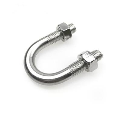 China A193 Grade B8C 347 Stainless Steel U Bolts With Two Hex Nut M10 for sale