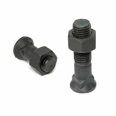 China DIN608 Grade 8.8 High Strength Bolts For Steel Structure M12 Black for sale