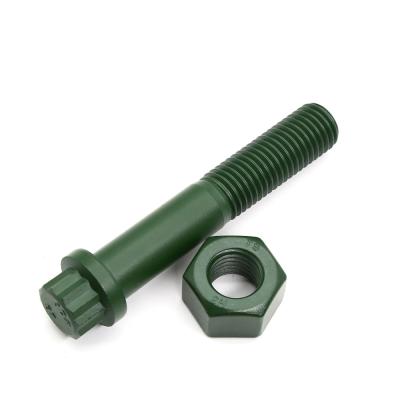 China TFLON XYLAN Coated Serrated Hexagon Flange Bolt M16 Grade10.9 for sale