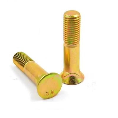 China Grade 8.8 Yellow Square Neck Carriage Bolt Zinc Plated 20mm M5 Carriage Bolt for sale