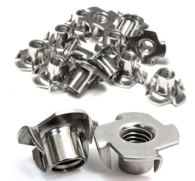 China Stainless Steel 304 A2-70 SUS 304 Pronged Tee Nuts 7/16 Inch for sale