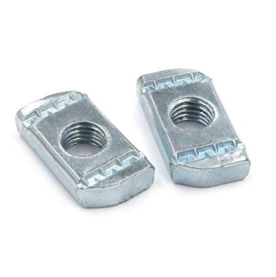 China Blue Zinc Plated M10 Channel Nuts Without Spring for sale