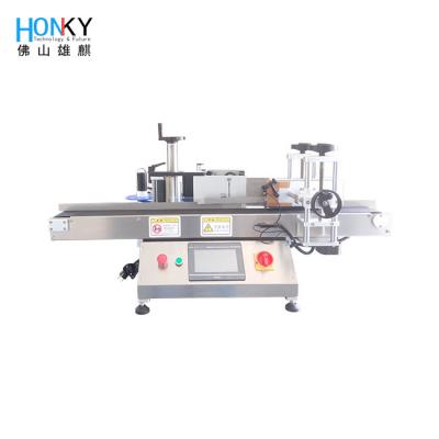 China 800w Automatic Labeling Sticker Machine With Date Printer For Round Bottle for sale