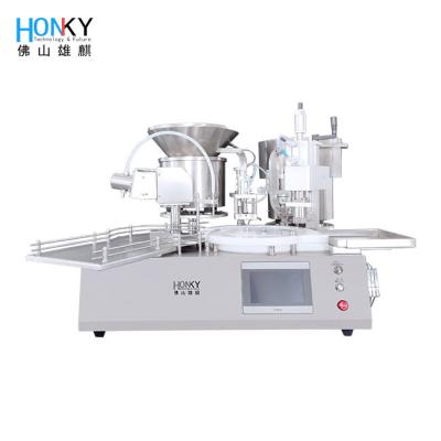 China 10ml Vial Liquid Filling Capping Machine 25BPM For Small Batch Pharma Liquid Manufacturing for sale