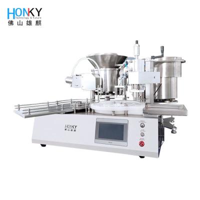 China Desktop Automatic 5ml Liquid Essential Oil Filling Capping Machine With Ceramic Piston Filling Pump For Oil Vial Filll for sale