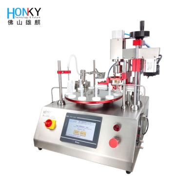 China Rose Oil 30BPM Glass Vial Filling Capping Machine With Ceramic Pump for sale